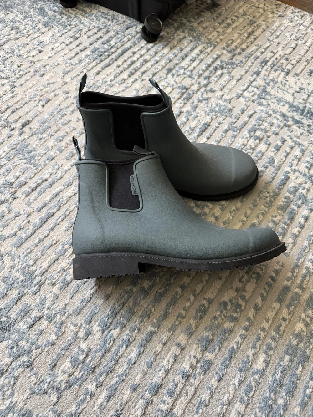 Men's Chelsea Rain Boots in Slate Green